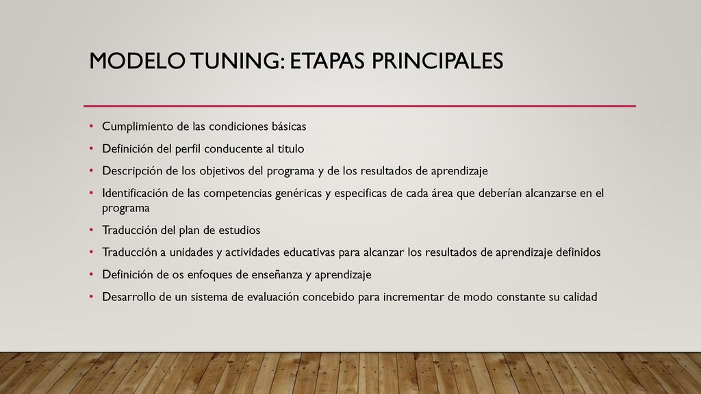 PROYECTO TUNING Lema Armonización de las estructuras y programas